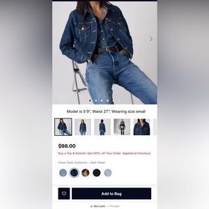 Levi's Dark Blue Denim Jacket